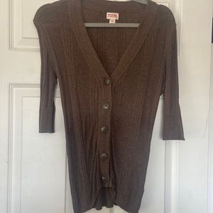 Brown crop sweater